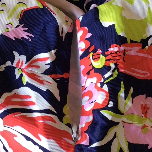 CK BRADLEY FLORAL PRINT SILK HALTER DRESS SIZE 6 - Picture 16 of 16